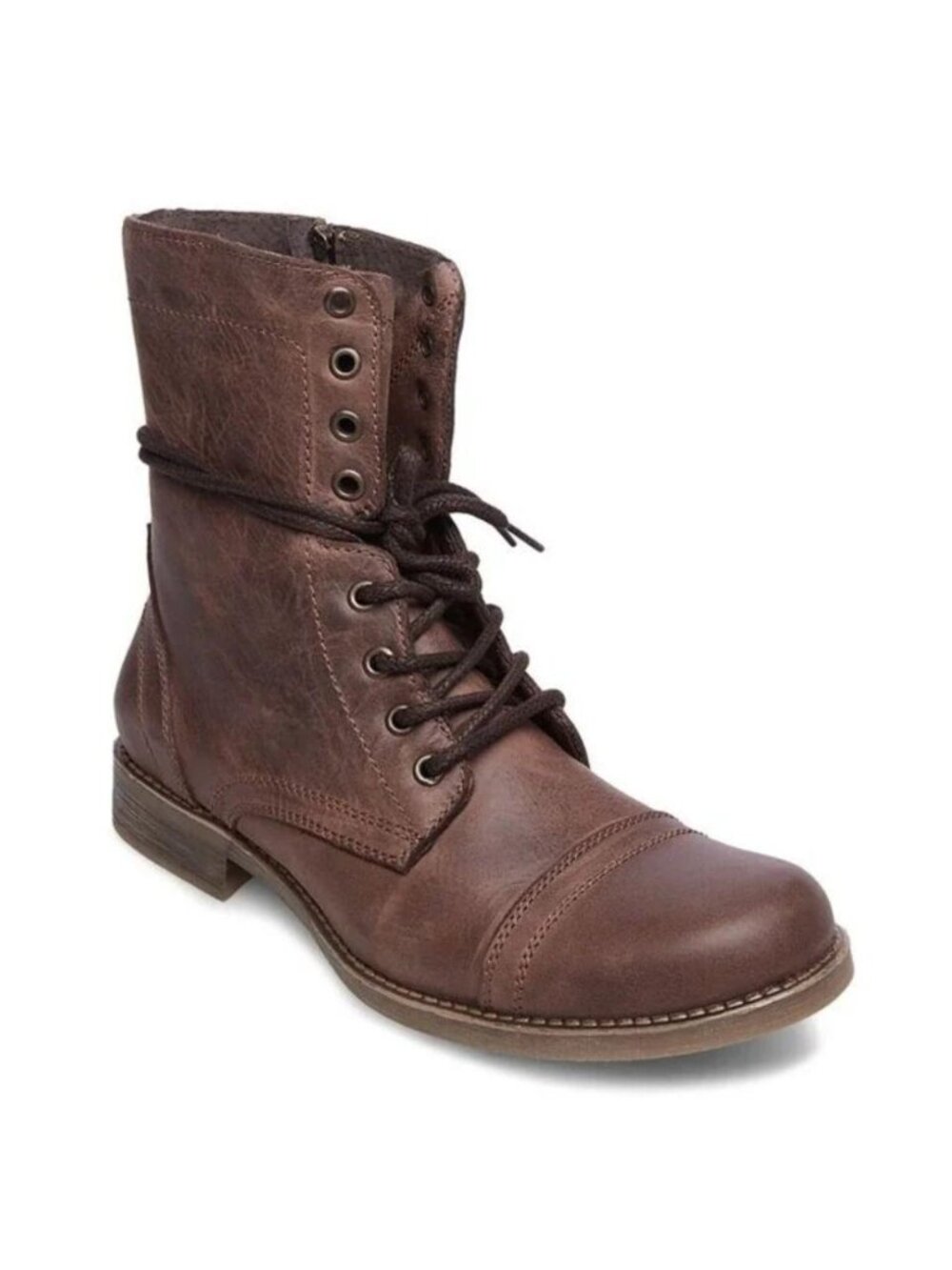 Steve Madden Troopah-C Lace Up Leather Boots Size 11.5 US | Punk Y2K